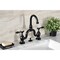 Kingston Brass Bridge Bathroom Faucet with Brass PopUp, Matte Black KS7990TAL - alternate 5